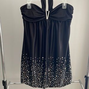 Black Halter Mini Dress